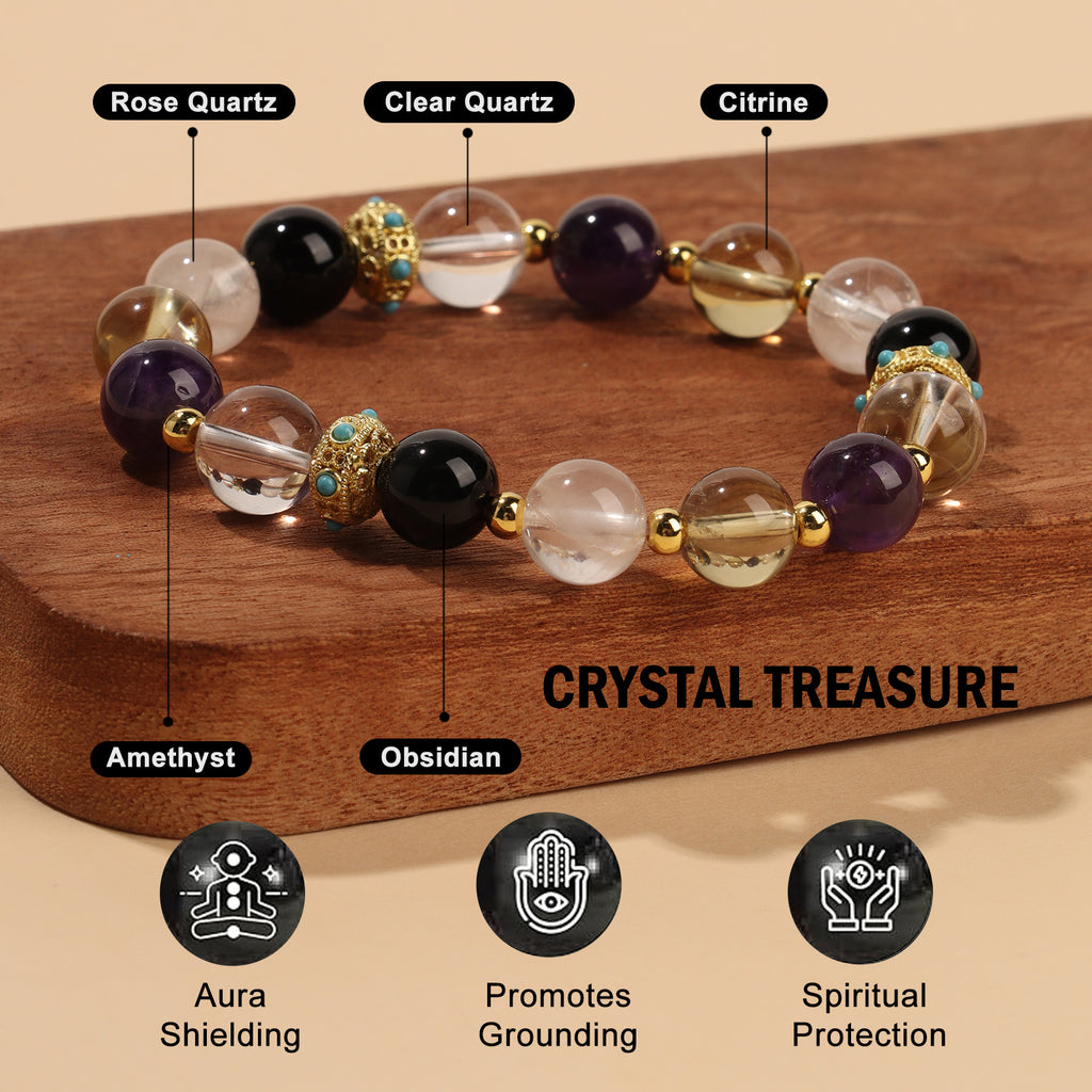 Crystal Treasure Multi-Crystal Aura Bracelet