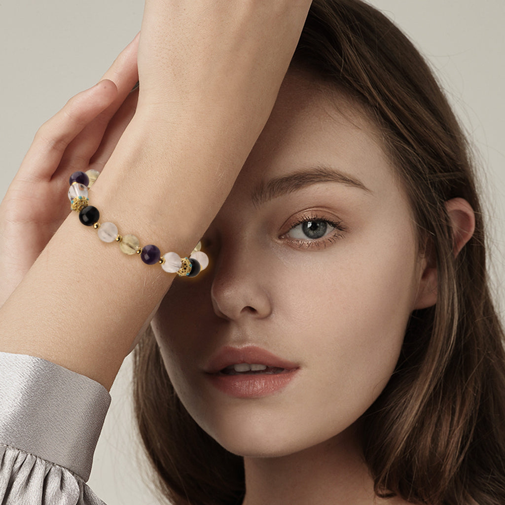 Crystal Treasure Multi-Crystal Aura Bracelet